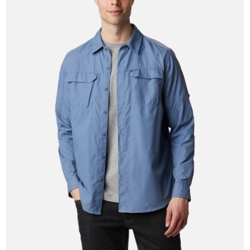 Columbia Muške Košulje - Silver Ridge 2.0 Long Sleeve Tall Sive Plave | EUDZ-56142